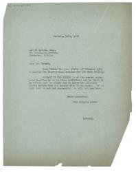 Image of typescript letter from Dorothy Lange to Edward Upward (14/02/1938) page 1 of 1
