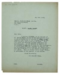 Image of typescript letter from the Hogarth Press to Harcourt Brace & Company (02/05/1935) page 1 of 1