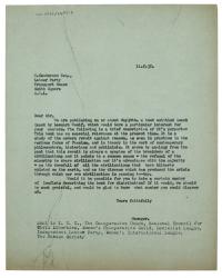Image of typescript letter from Hogarth Press to the Labour Party (11/05/1935) page 1 of 1