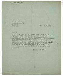 Image of typescript letter from the Hogarth Press to The Insel Verlag (27/06/1935) page 1 of 1