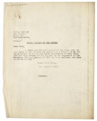 Image of typescript letter from the Hogarth Press to Verlag Centrum (16/02/1932) page 1 of 1