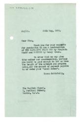 Image of typescript letter from The Hogarth Press to The English Digest (30/05/1950)  page 1 of 1