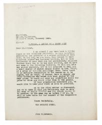 image of typescript letter from John Lehmann to Mr. Joiner (23/06/1932) page 1 of 1
