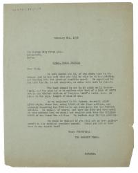 Image of typescript letter from the Hogarth Press to the Garden City Press (08/02/1930) page 1 of 1