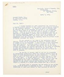 Image of typescript letter from Harcourt, Brace and Company to Leonard Woolf (07/04/1931) page 1 of 2