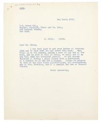 Image of typescript letter from The Hogarth Press to Donald Brace (02/03/1933) page 1 of 1
