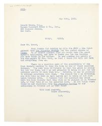 Image of typescript letter from Leonard Woolf to Donald Brace (30/05/1933) page 1 of 1 