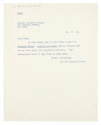 Image of typescript letter from The Hogarth Press to Harcourt, Brace and Company (15/07/1941) page 1 of 1