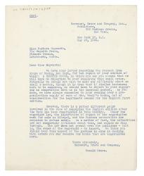 Image of typescript letter from Donald Brace to Barbara Hepworth (29/05/1944) page 1 of 1