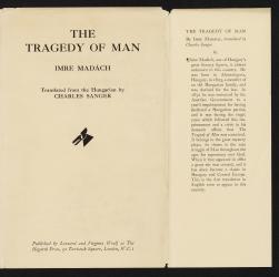 Image of dust jacket of "The Tragedy of Man" 