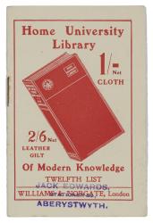 illiams and Norgate, Image of front cover of Home University Library of Modern Knowledge, Twelfth List (c 1911)