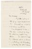Handwritten letter from Kenneth Leys to Leonard Woolf (13/08/1924) page 1 of 2