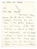 Image of letter from Flora Mayor to Leonard Woolf (c March 1924) page 1 of 4