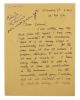 Image of handwritten letter from William Plomer to Leonard Woolf (23/02/1931) page 1 of 2
