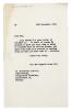 Image of typescript Letter from Aline Burch to Insel-Verlag (29/11/1951)  page 1 of 1