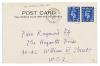 Image of handwritten postcard from William Plomer to Piers Raymond (14/08/1952) page 1 of 2 