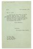 Image of typescript letter from Piers Raymond to The Grove Press (11/09/1952) page of 1 