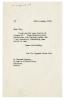 Image of typescript letter from Aline Burch to Bernard Crepin (23/01/1950) page 1 of 1