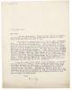 Image of typescript letter from Leonard Woolf to Vita Sackville-West (28/11/1924) page 1 of 1