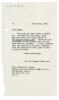 Image of typescript letter from Aline Burch to Gertrude Sauer (27/03/1950) page 1 of 1