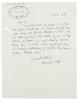 Image of handwritten letter from Vanessa Bell to Leonard Woolf (11/10/1950) page 1 of 1
