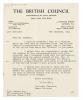 Image of typescript letter from The British Council to John Lehmann (8/12/1943) page1 of 1 